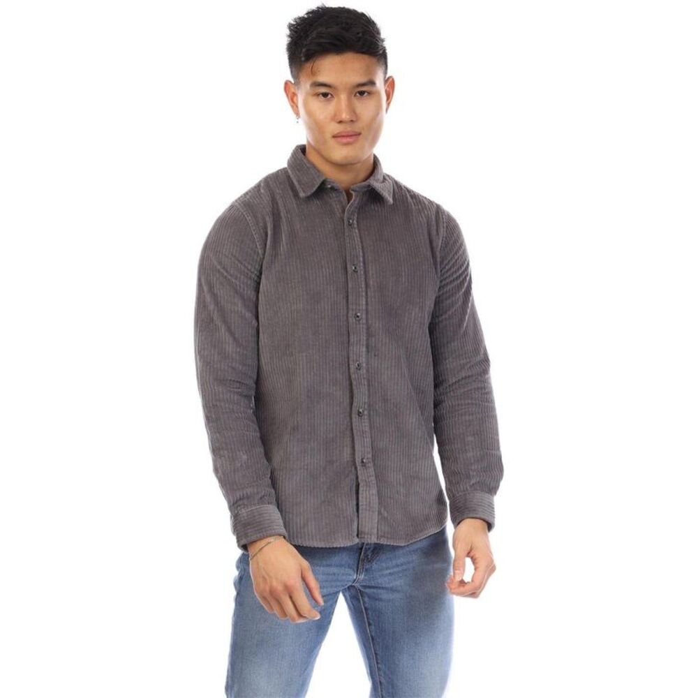 Peter Werth Mens Elmore Corduroy Shirt / Gray